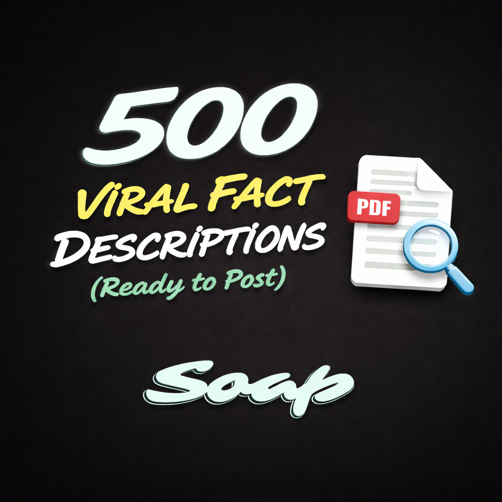 500 Viral Fact Descriptions (Ready to Post)